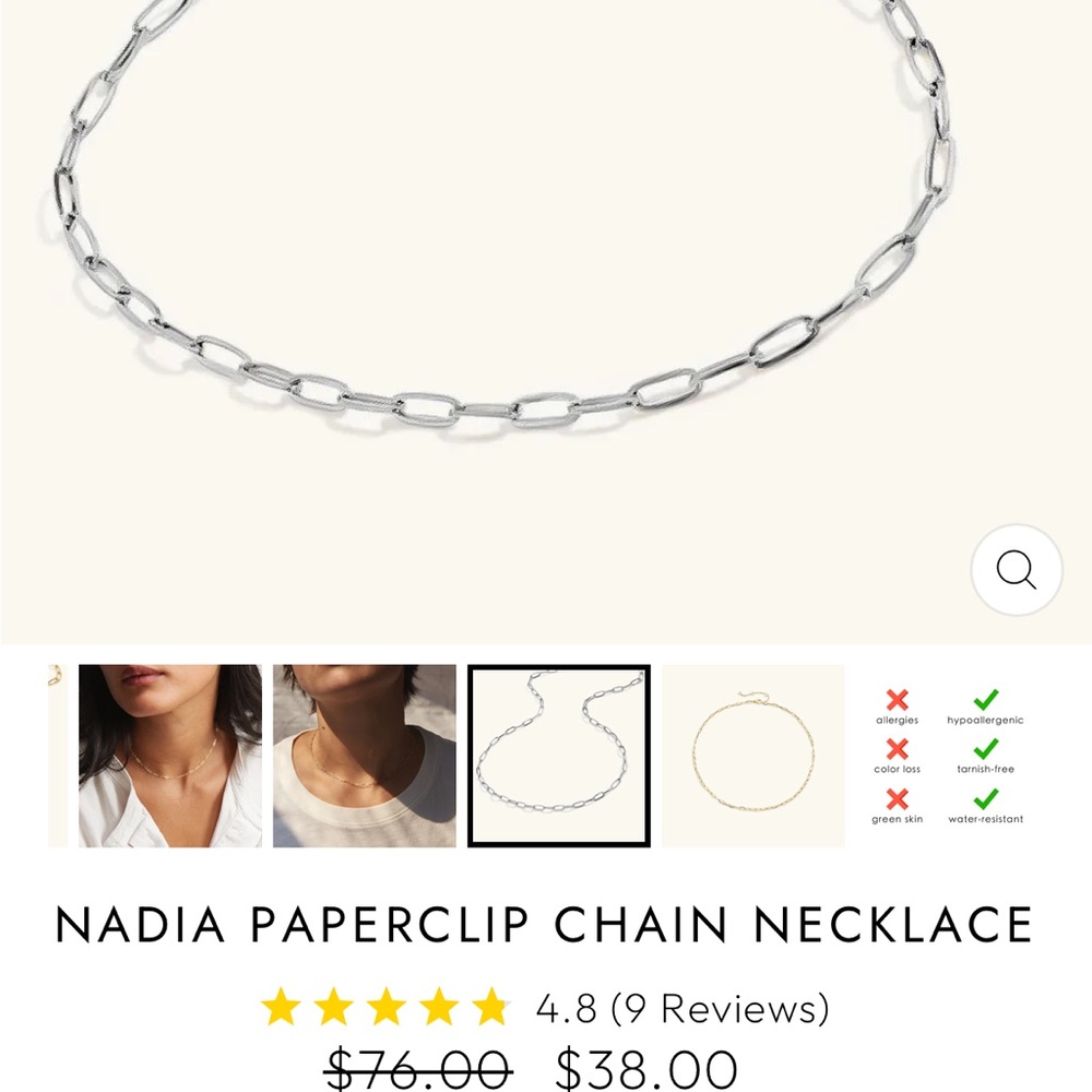 Avaria Bubble Letter Necklace Stack . - image 7